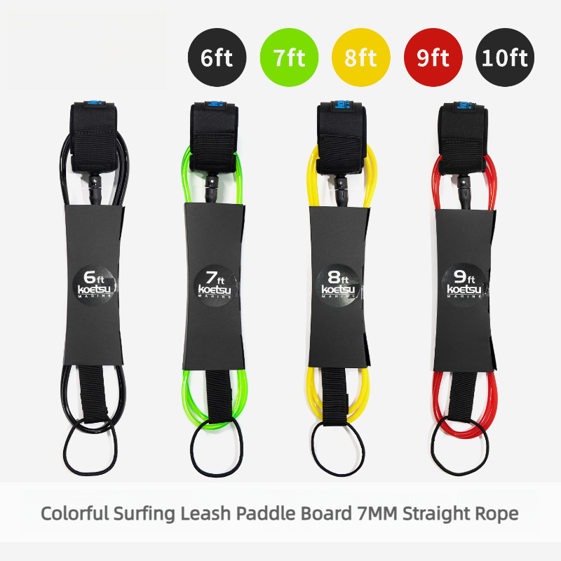 Surfboard Leash - Colorful Surf Leash 7mm, SUP Paddle