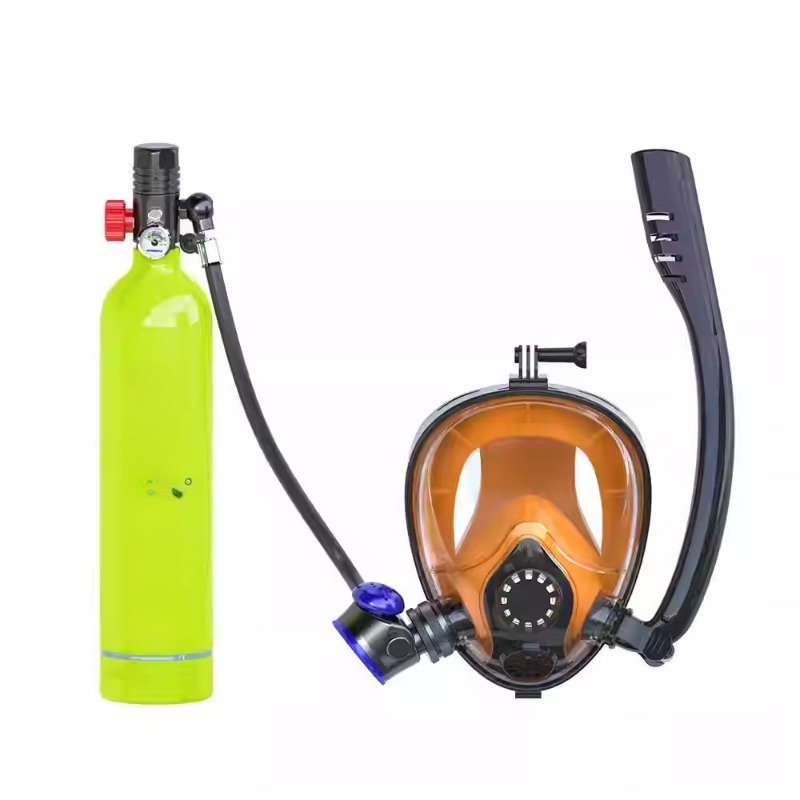 Snorkeling Gear - Diving Full Set Mask Snorkel Portable