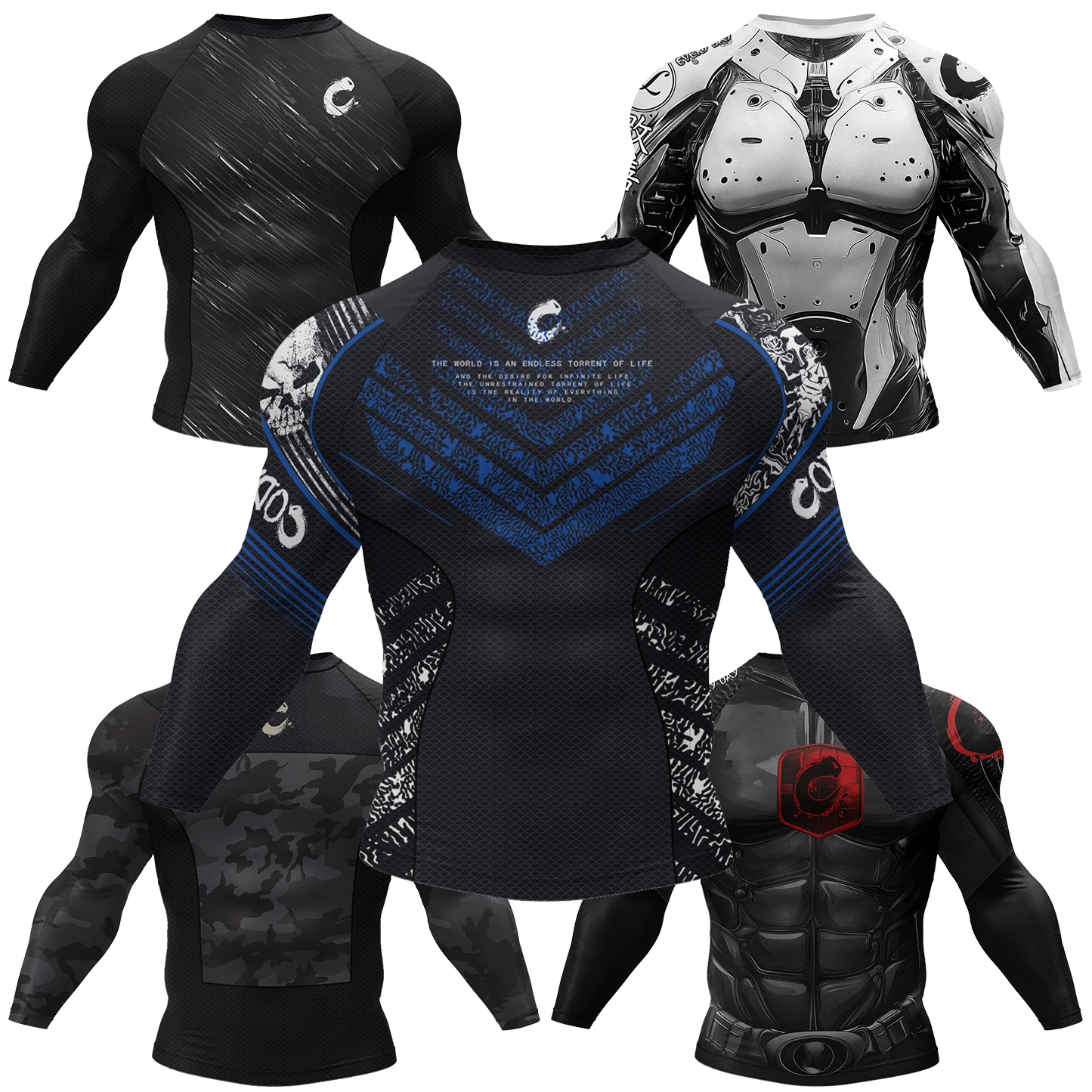 Rash Guard - Men Cody Lundin MMA T-shirt 3D