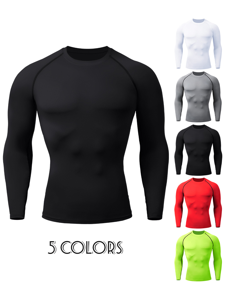 Rash Guard - Compression Shirts Men's Rashguard Quick Dry