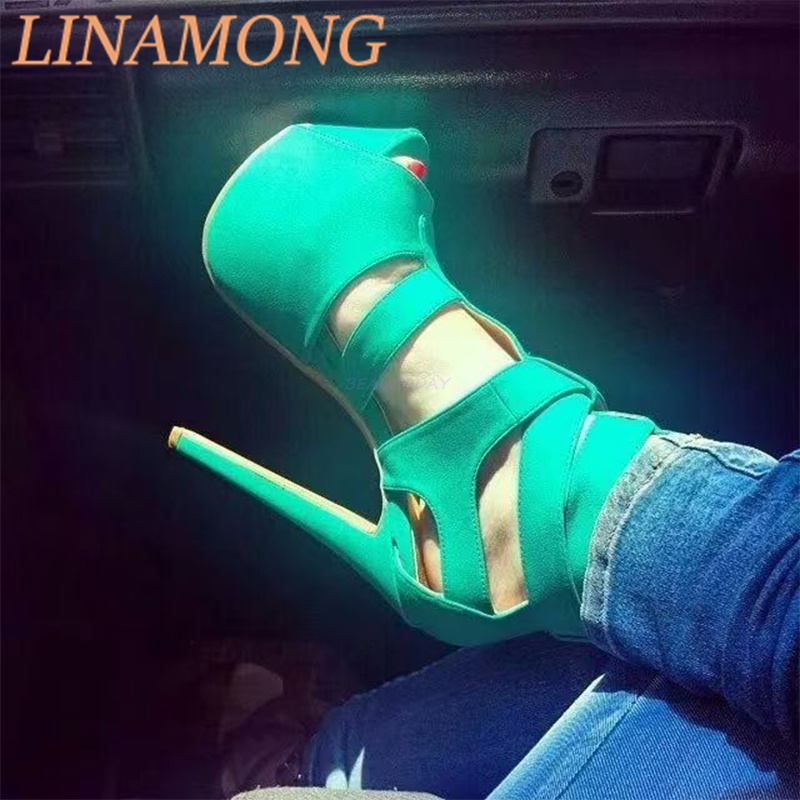Water Shoes - Blue Water Platform Fish Mouth Sandals