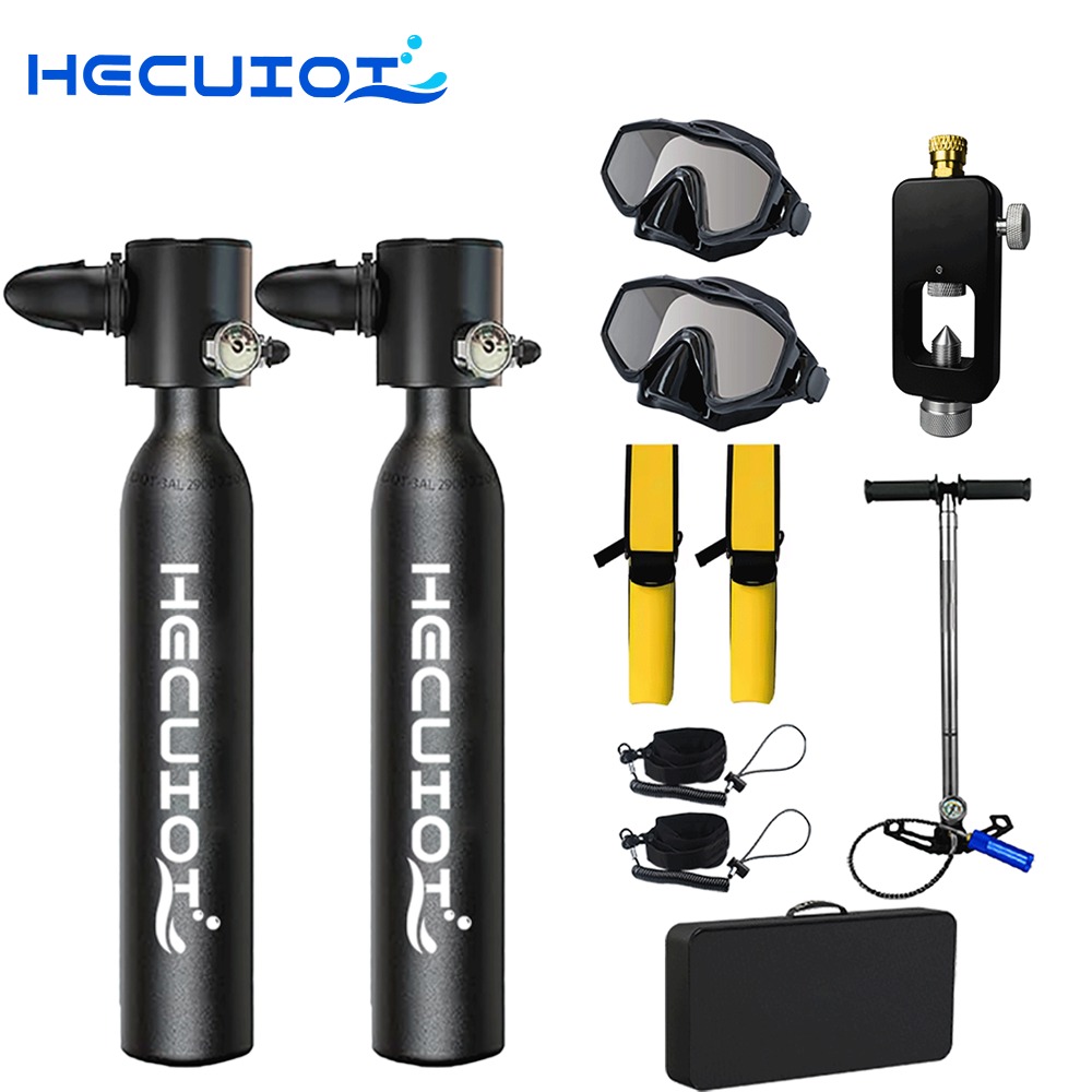 Snorkel Set - HECUIOI Mini Scuba Tank Diving Equipment