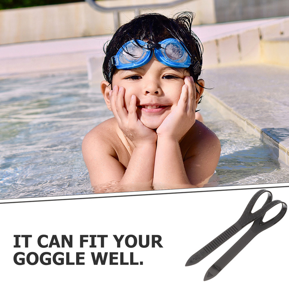 Goggles Swim - 3Pcs Strong Flexible Silicone Goggle Strap