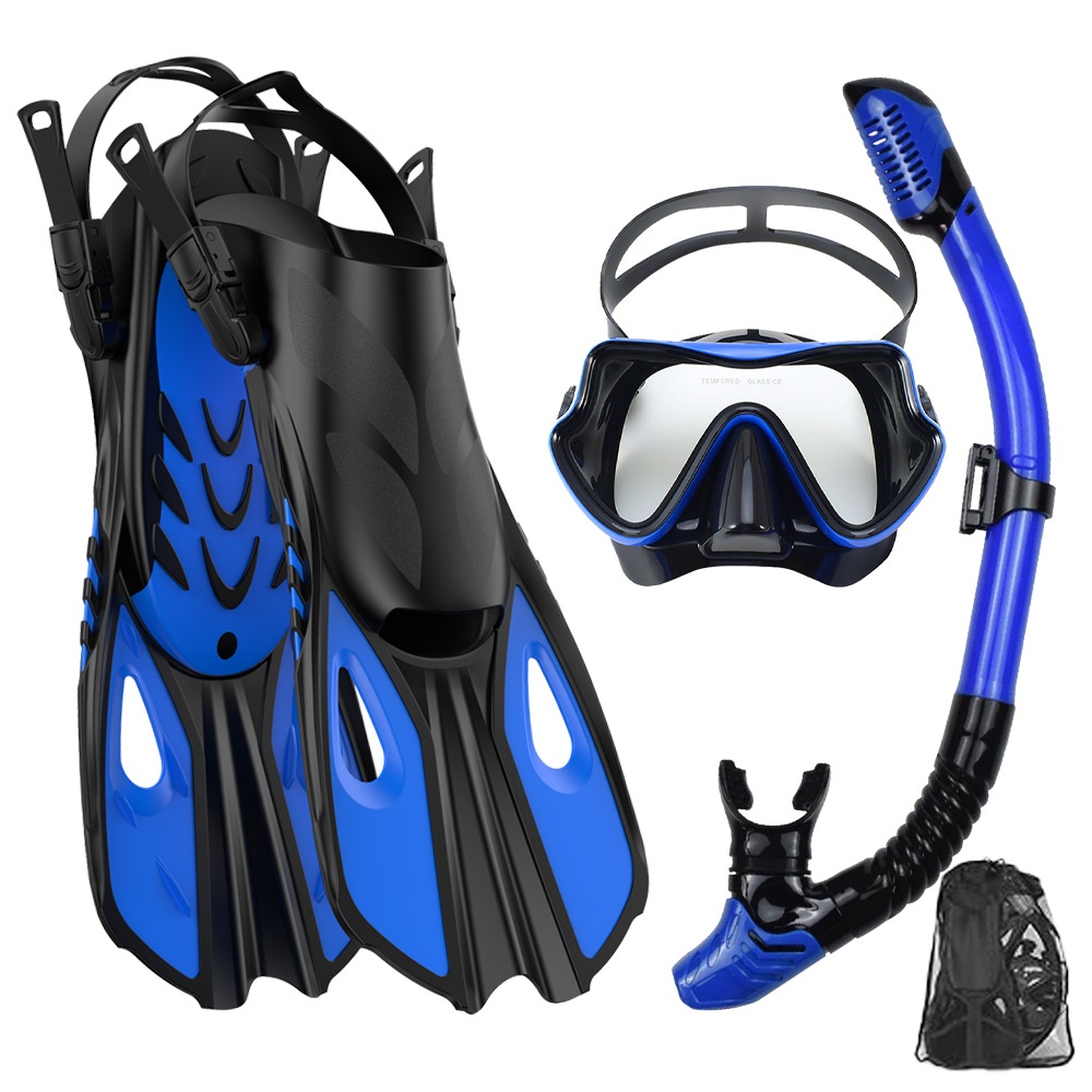 Swim Fins - Snorkeling Set Diving Mask & Snorkel