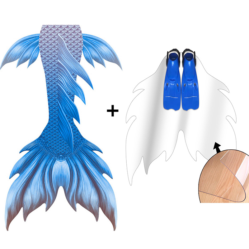 New Design Blue Colour SKins T - Flippers Swimming ulasan dan harga