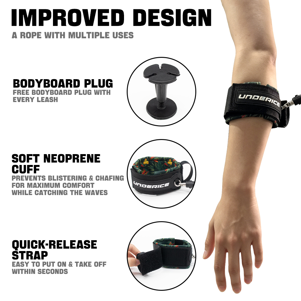 TPU Surfboard Leash Adjustable - Surfboard Leash ulasan dan harga