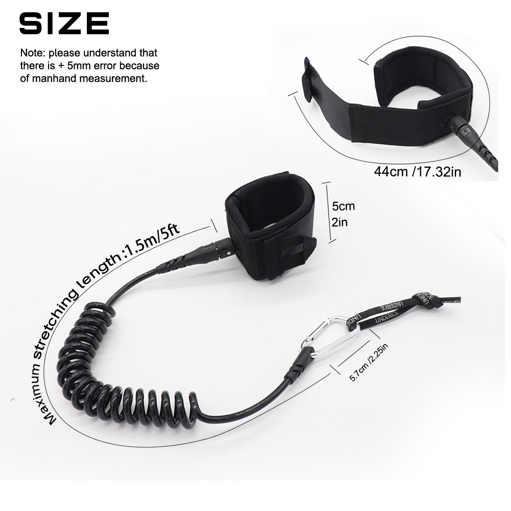 UICE 5FT 5MM Surf Leash Hand R - Surfboard Leash ulasan dan harga