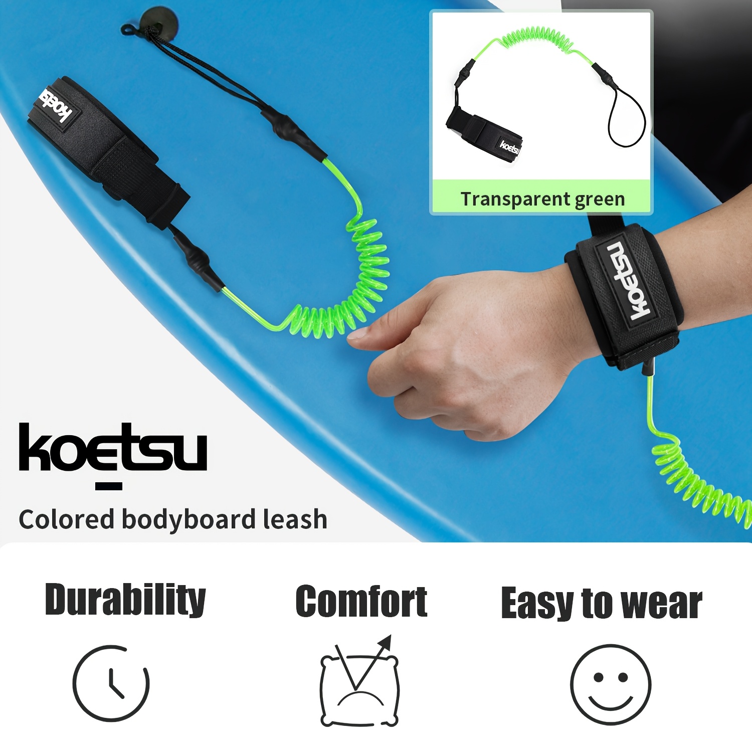 KOETSU Bodyboard Leash, 5mm TP - Surfboard Leash ulasan dan harga