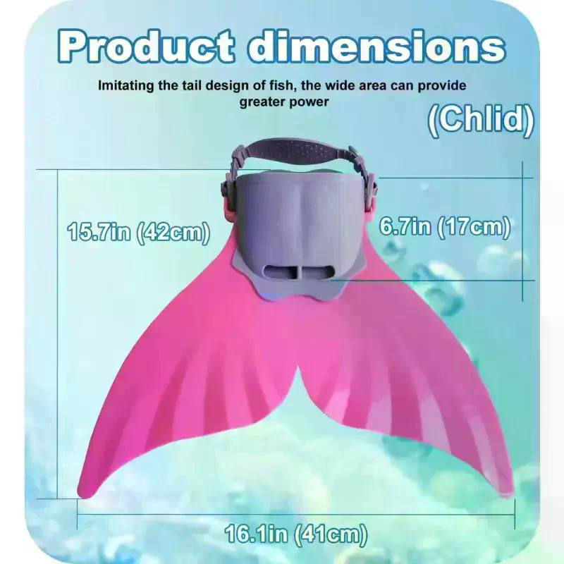 Mermaid Silicone Fins Swimming - Swim Fins ulasan dan harga