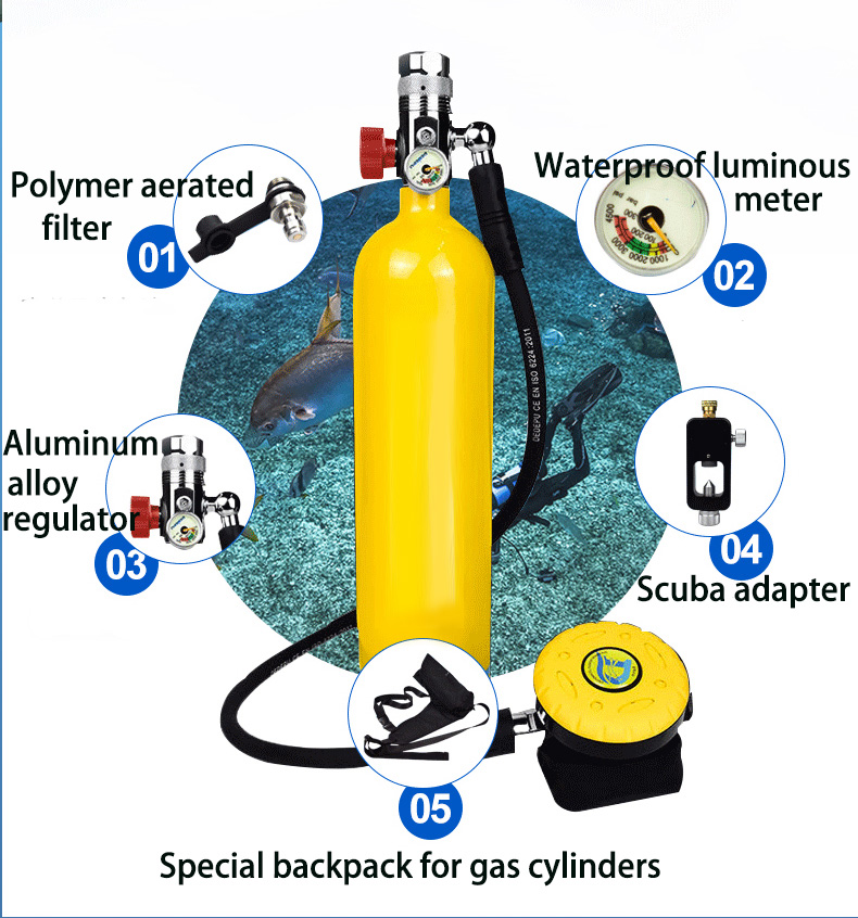 Oxygen Cylinder Dive scuba Por - Diving Mask ulasan dan harga