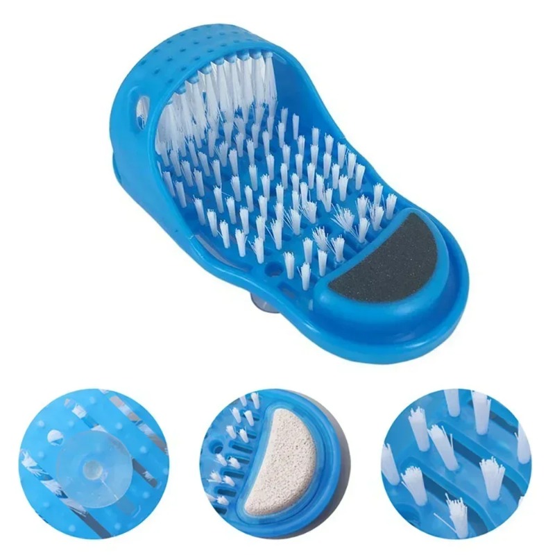 1Pc Shower Foot Scrub Massager - Flippers Swimming ulasan dan harga