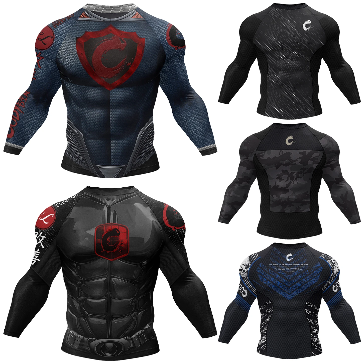 Men Cody Lundin MMA T-shirt 3D - Rash Guard ulasan dan harga