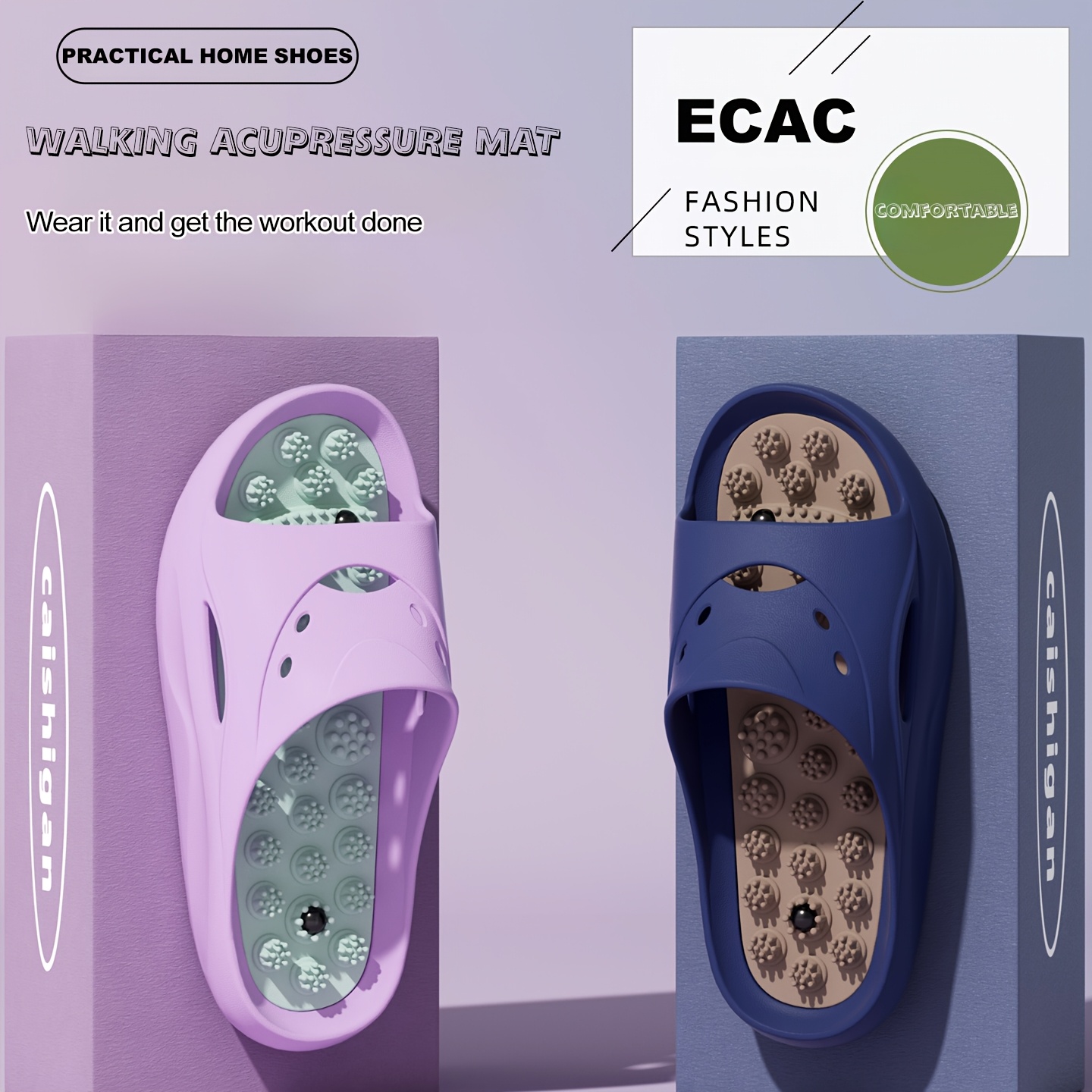 Women Men EVA Massage Slippers - Water Shoes ulasan dan harga