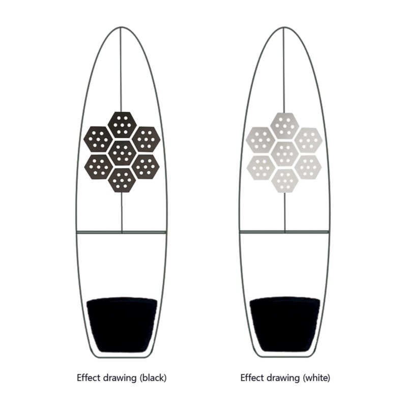 Hexagonal Surf Traction Pad, W - Surfboard Leash ulasan dan harga
