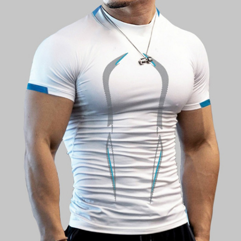 Stylish Gym Workout Compressio - Rash Guard ulasan dan harga