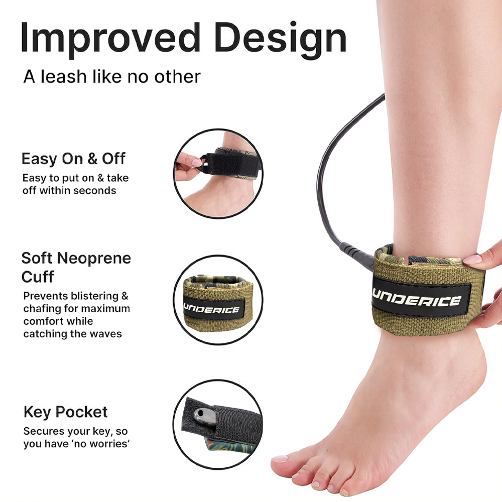 UICE Surfboard Leash 6-9ft SUP - Surfboard Leash ulasan dan harga