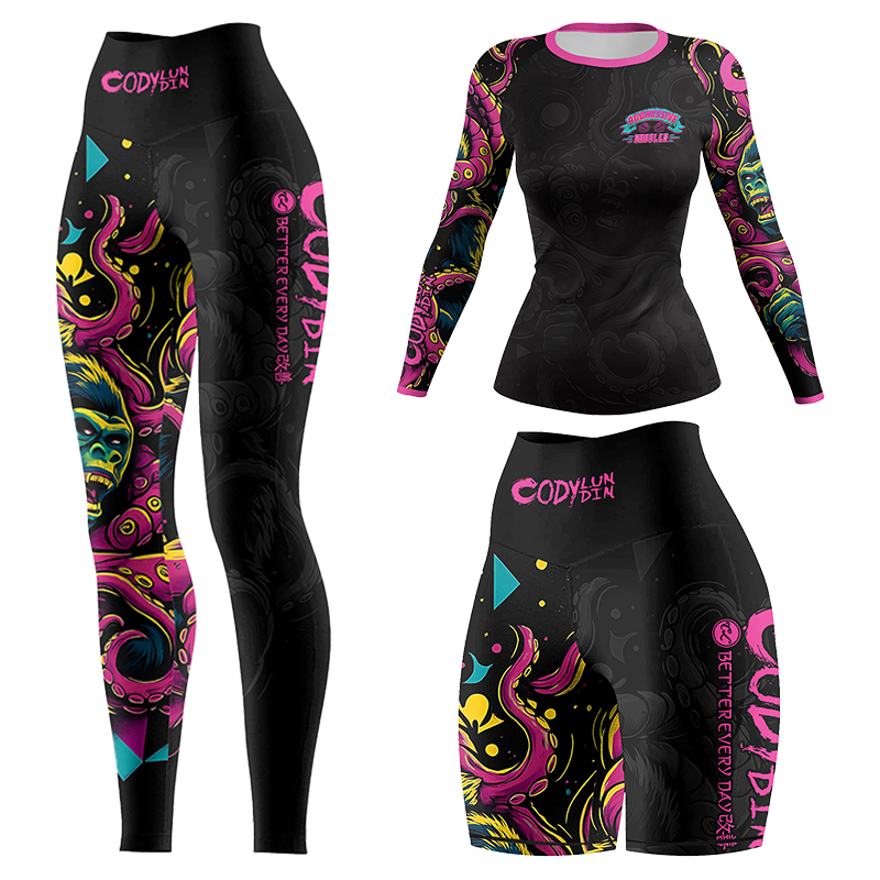 Cody Lundin Women's MMA BJJ Ra - Rash Guard ulasan dan harga