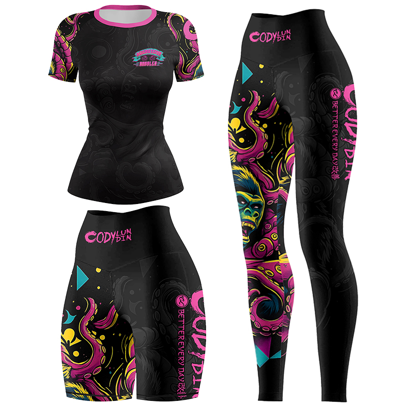 Cody Lundin Women's MMA BJJ Ra - Rash Guard ulasan dan harga