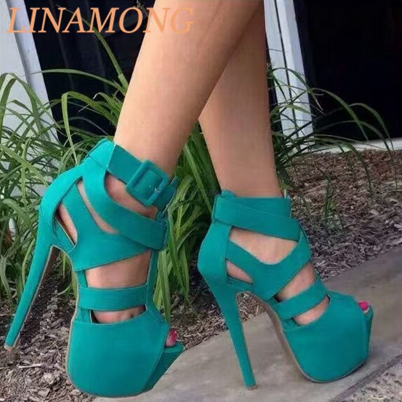Blue Water Platform Fish Mouth - Water Shoes ulasan dan harga