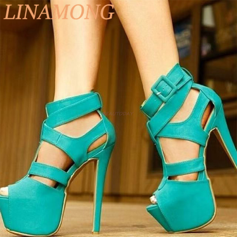 Blue Water Platform Fish Mouth - Water Shoes ulasan dan harga