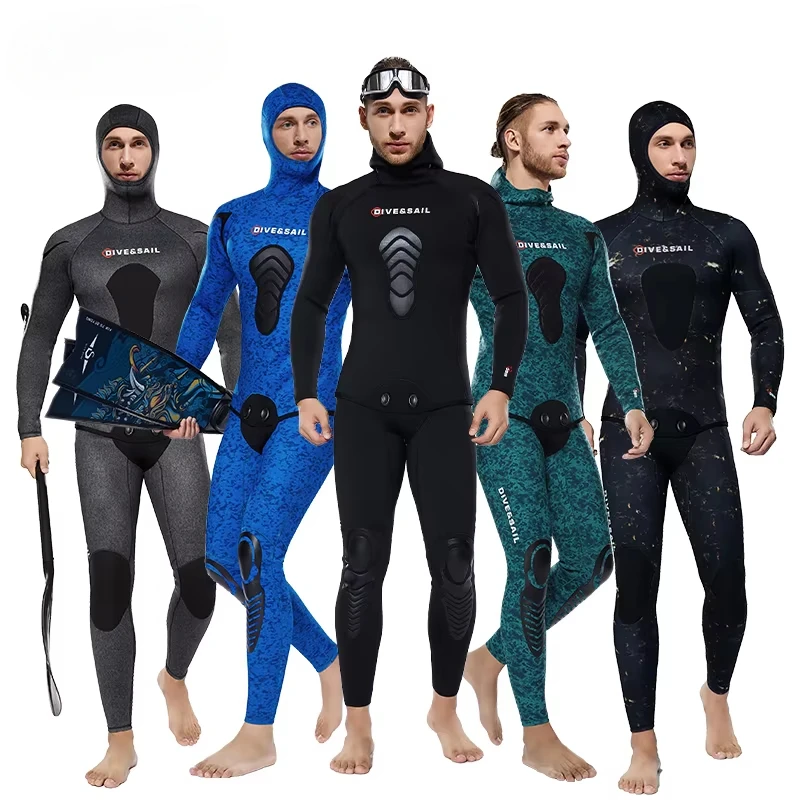 5mm Neoprene Two-Piece Open Ce - Wetsuit Men ulasan dan harga