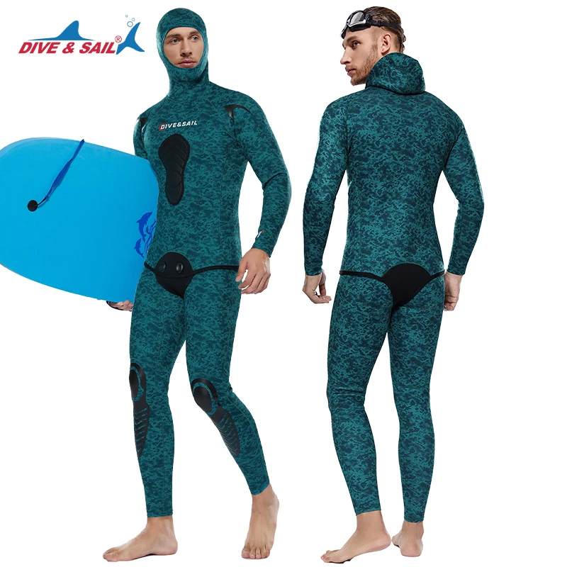 5mm Neoprene Two-Piece Open Ce - Wetsuit Men ulasan dan harga