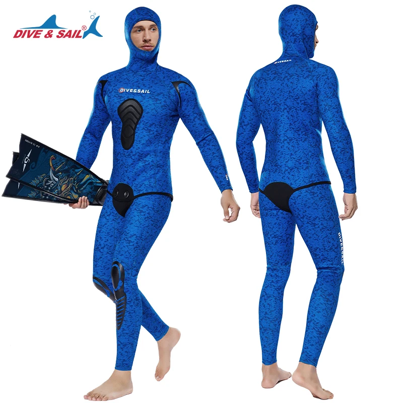 5mm Neoprene Two-Piece Open Ce - Wetsuit Men ulasan dan harga