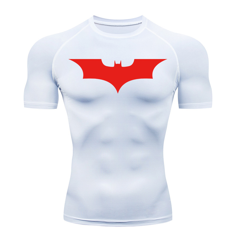 Bat Print Compression Shirts f - Rash Guard ulasan dan harga