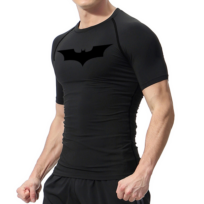 Bat Print Compression Shirts f - Rash Guard ulasan dan harga