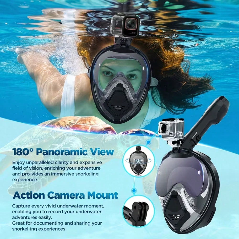 Devilfish Full Face Snorkel Ma - Snorkel Set ulasan dan harga