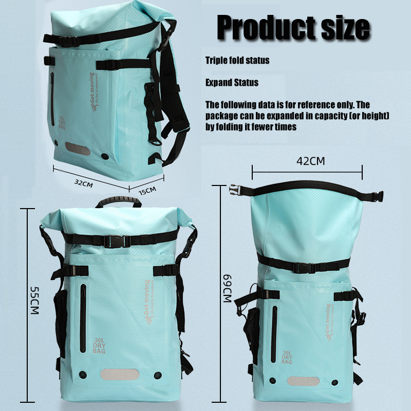 30L Waterproof backpack, trave - Flippers Swimming ulasan dan harga