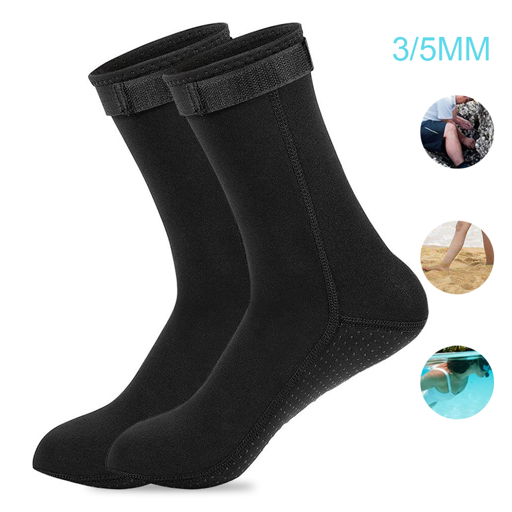 5mm Neoprene Socks 3mm Wetsuit - Flippers Swimming ulasan dan harga